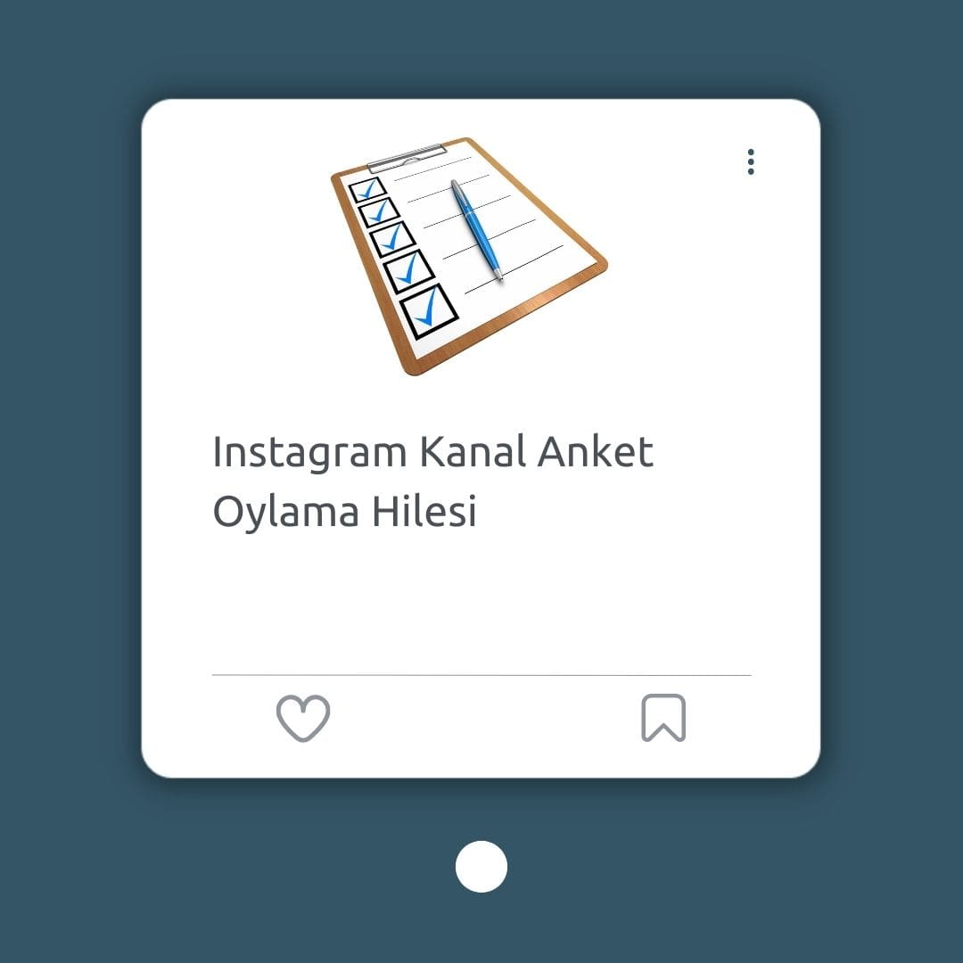 Instagram Kanal Anket Oylama Hilesi 
